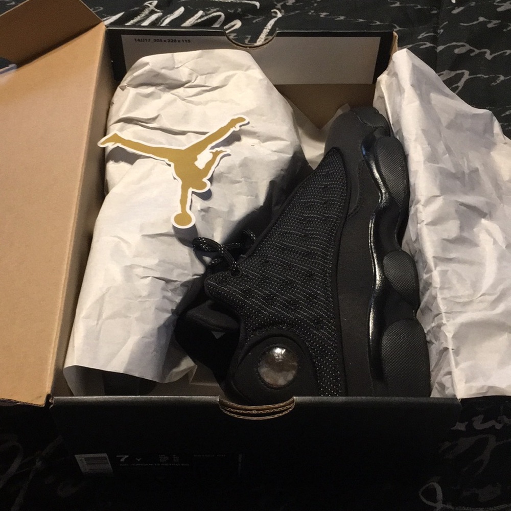 Air Jordan 13 Retro Black Cat (GS) New In box SZ 7